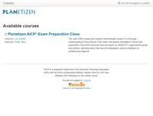 Tablet Screenshot of classes.planetizen.com